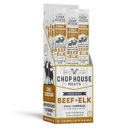 Chop House | Snack Sticks | Beef+Elk Chili Cheddar