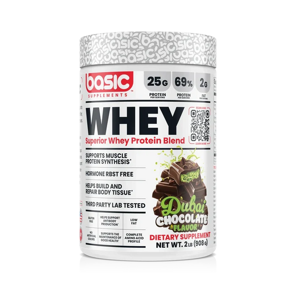 Basic | Whey Protein (2lb) | Dubai Chocolate